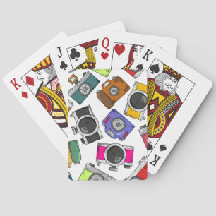 Fotografikamera i Illustration mönster Casinokort