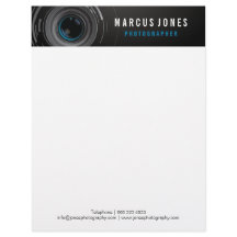 Fotografikamera Lense Branding Letterhead
