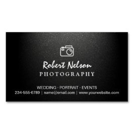 Fotografikamera med enkel projektionsyta svart visitkortmagnet