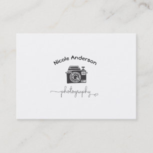 Fotografikamera Modern Minimal Logotyp Visitkort