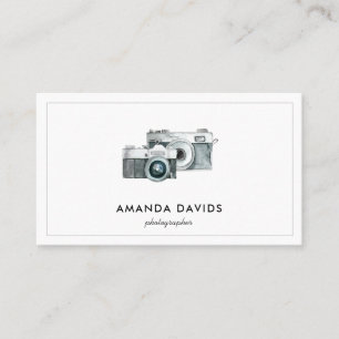 Fotografikamera Modern, minimalistisk professionel Visitkort
