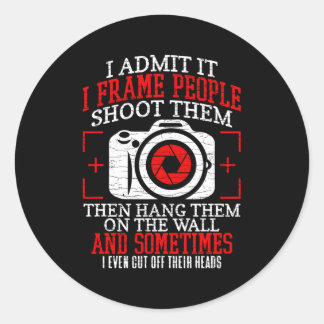 Fotografikamera Runt Klistermärke