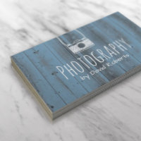 Fotografikamera Rustic Dusty Blue Wood