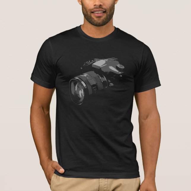 Fotografikamera Tee Shirt (Framsida)