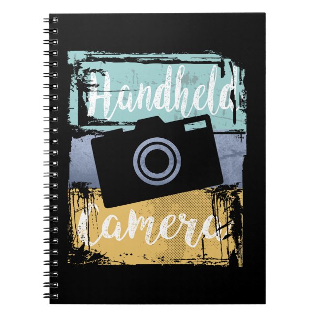 Fotografikamera Tee - Vintage Retro Camera Anteckningsbok (Framsidan)