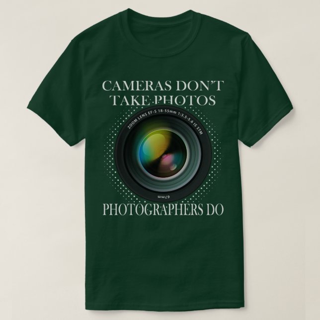 Fotografikameralins Lens T Shirt (Design framsida)