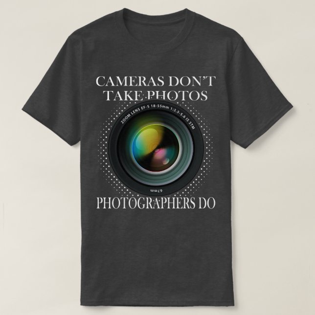 Fotografikameralins Lens T Shirt (Design framsida)