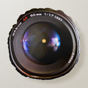 Fotografikameralins lins rund kudde