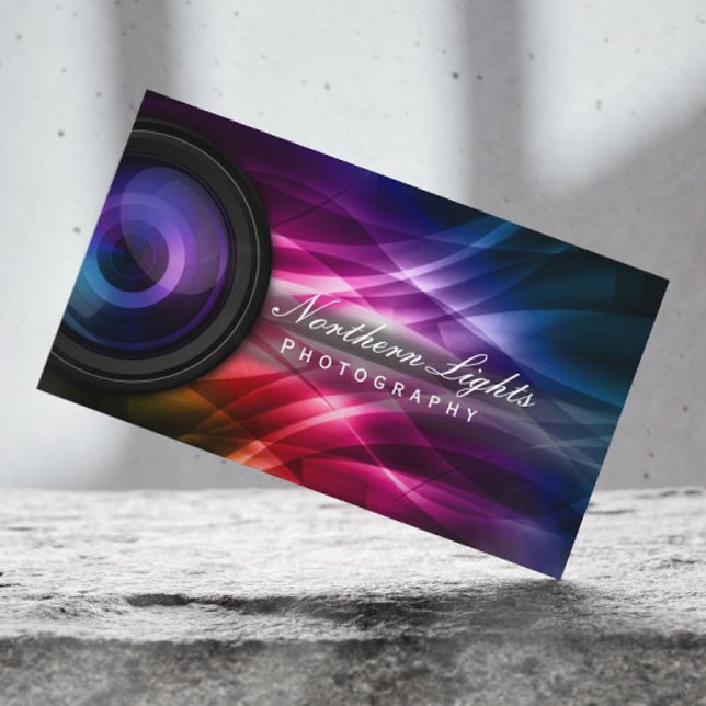 Fotografikameralins och fotografiets Aurora Visitkort (Skapare uppladdad)