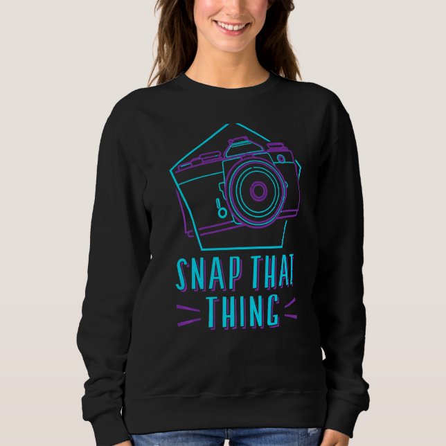 Fotografikameraljusen Retro fäster vid Sak T Shirt (Framsida)