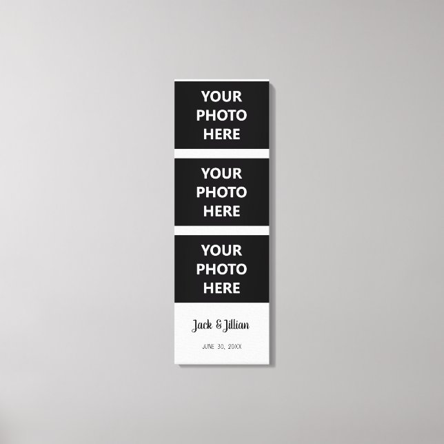 Fotografikollage för fotoläge med foto Booth Photo Canvastryck (Framsida)