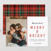 Fotografikort för Merry & Bright-julfamiljen