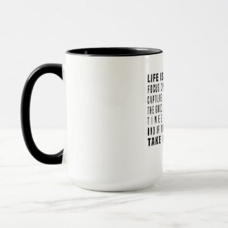Fotografilivet är som en kameramotografi mugg