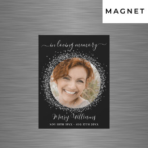 Fotografimagnet Memorial Black silver-miniatyrbild