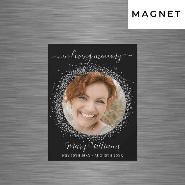 Fotografimagnet Memorial Black silver-miniatyrbild (Skapare uppladdad)