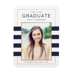 FotografiMagnet Navy Rand Studenten Magnet