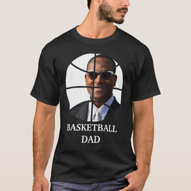 Fotografimall för anpassningsbar basketspelare t shirt (Framsida)