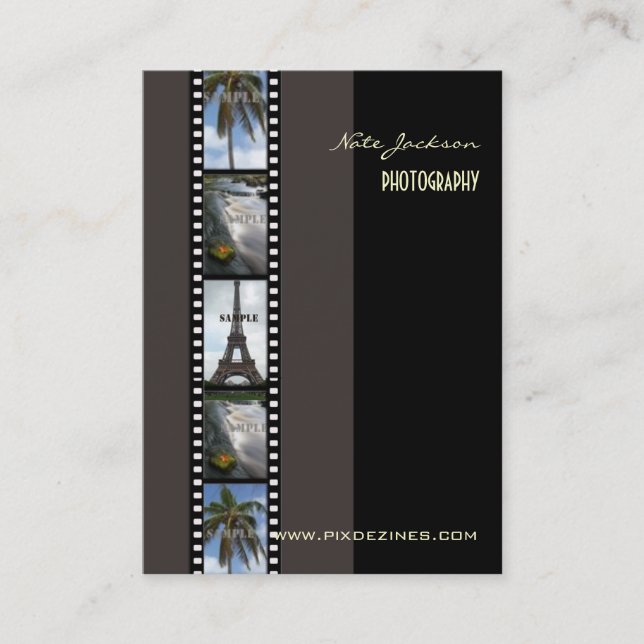 Fotografimall för foton visitkort (Framsida)