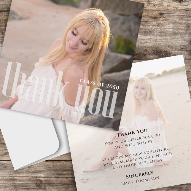 Fotografimall för minimal Elegant för Student Snyg Kort (Skapare uppladdad)