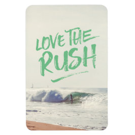 Fotografimall för Rush Dry-penseltypografi kärlek Magnet