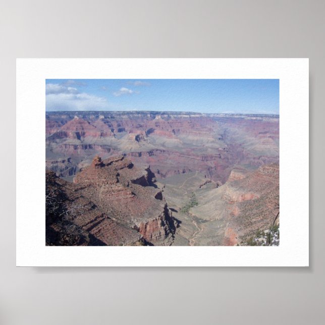 Fotografin Grand Canyon Desert Horizon Färg Poster (Framsidan)