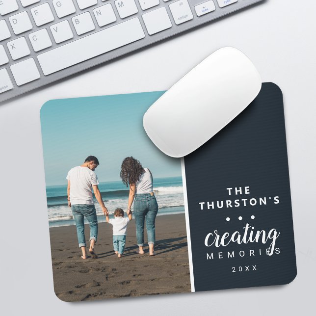 Fotografiobjekt som Skapar moderna Personliger Musmatta (Modern Personalized Family Photo Creating Memories Mouse Pad)