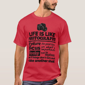 Fotografioffertgåva för fotograf t shirt