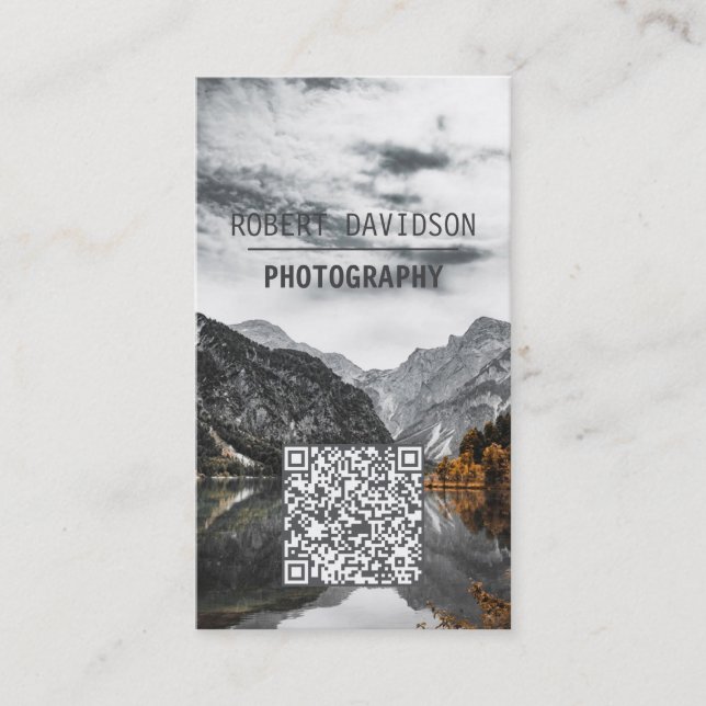 Fotografiöverföring av liggande vilda Anpassningsb Visitkort (Framsida)