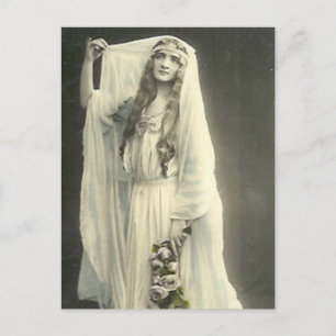 Fotografipresenter för elegant Vintage Möhippa Vykort