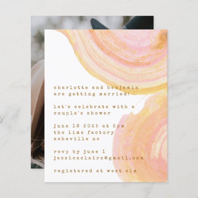 Fotografiprogram för vattenfärg i Abstrakten Budge (Fram/baksida)