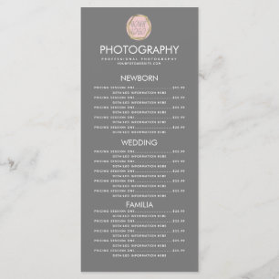 Fotografirörelse Din logotyp Grå meny