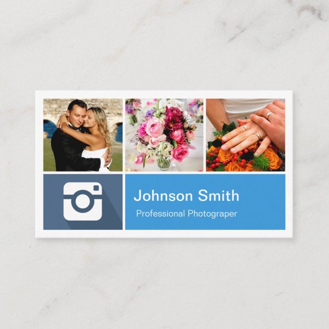 Fotografisamling Modern Metro Stil Visitkort (Framsida)