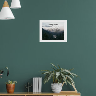 Fotografisk bild av Serenity Prayer River Valley Poster