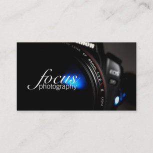 Fotografisk fotografi av kameralinje Lens Porträt Visitkort