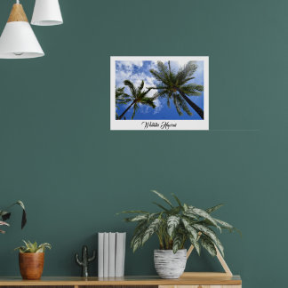 Fotografisk konst - Handflatan på Waikiki Beach-Po Poster