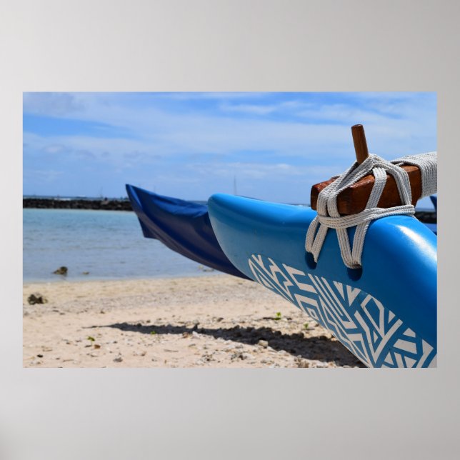 Fotografisk konst - Utlösare i Waikiki Poster (Framsidan)