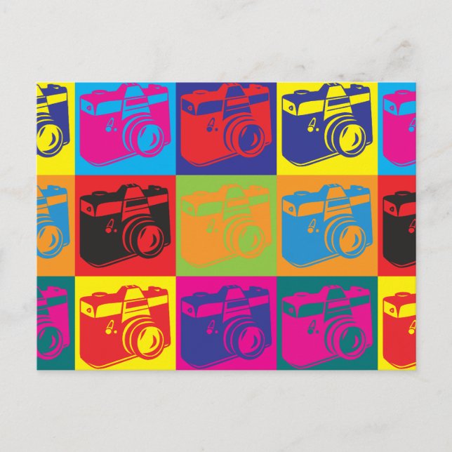 Fotografisk poppgrafik vykort (Framsida)