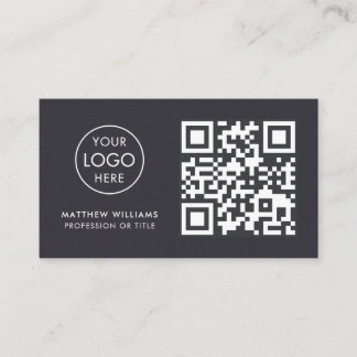 Fotografisk Professionell QR-Logotyp, modern Visitkort