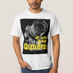 Fotografiska skjortor, coola kamera t shirt