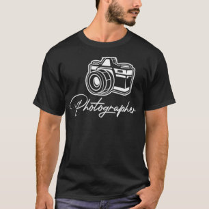 Fotografiskrivare Lens Cameraman Focus Photographi T Shirt