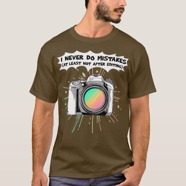 Fotografiskrivare på kameramannadag t shirt (Framsida)