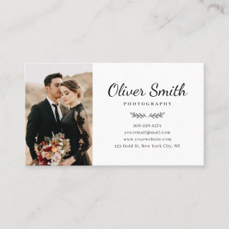 Fotografiskt Affärskort med tre fotokollage Visitkort