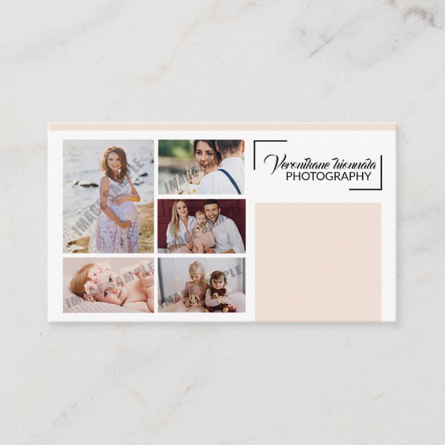 Fotografiskt Affärskort Visitkort (Framsida)