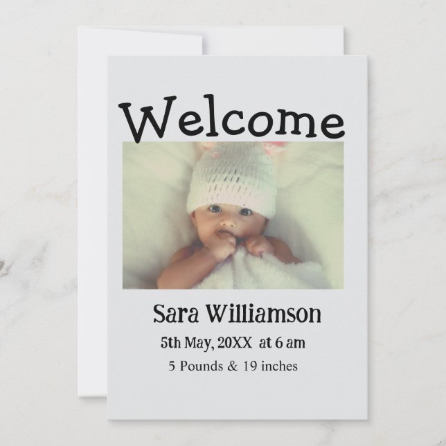 Fotografiskt modernt, minsta födelseattest för red meddelande (Framsida)