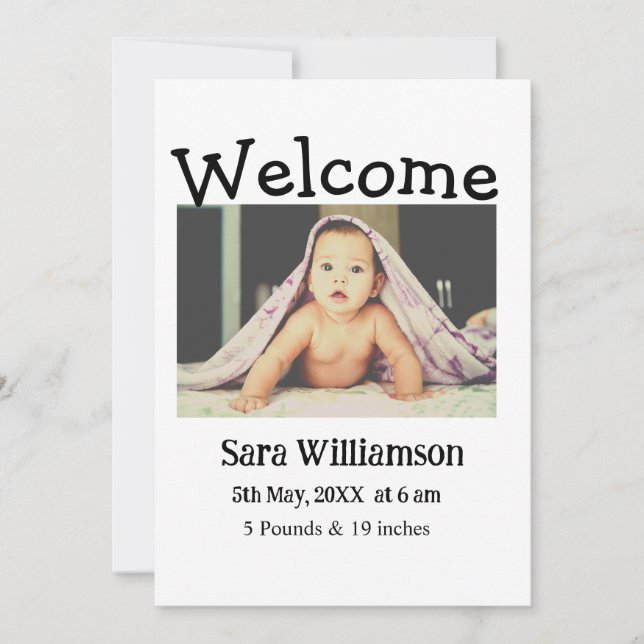 Fotografiskt modernt, minsta födelseattest för red meddelande (Framsida)