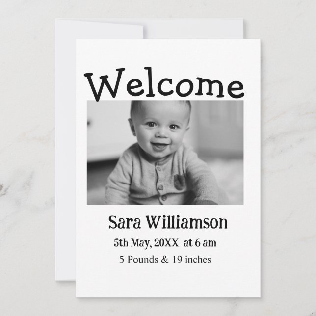 Fotografiskt modernt, minsta födelseattest för red meddelande (Framsida)