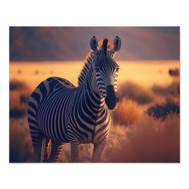 Fotografiskt tryck-Zebra Fototryck (Framsidan)