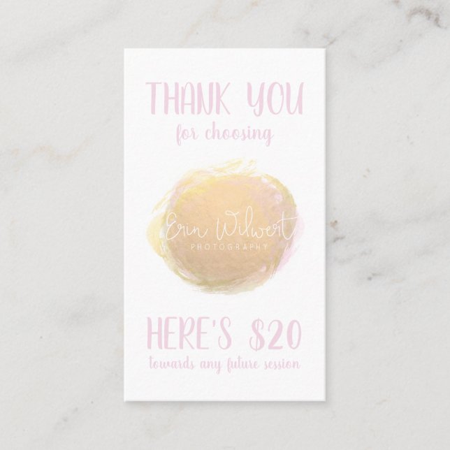 Fotografiskt visitkort (Framsida)