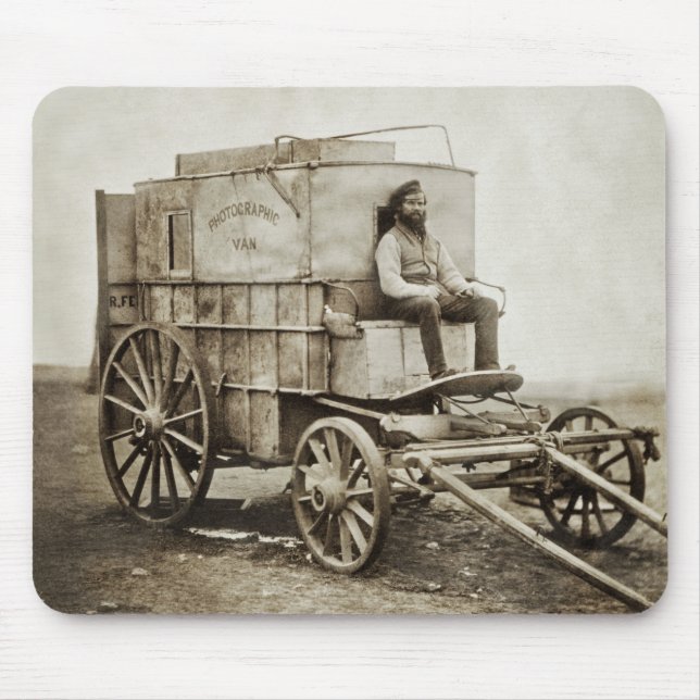 Fotografivagn av Roger Fenton Foto Realism Musmatta (Framsidan)