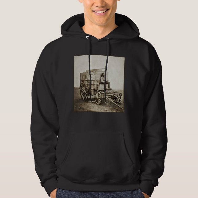 Fotografivagn av Roger Fenton Photo Realism Hoodie (Framsida)